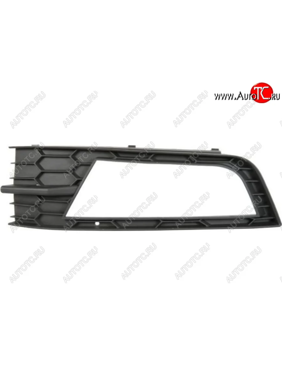 Правая решетка переднего бампера (с отверстием под ПТФ, пр-во Китай) BODYPARTS Skoda Octavia A7 дорестайлинг лифтбэк (2012-2017)  в Перми Пермском крае