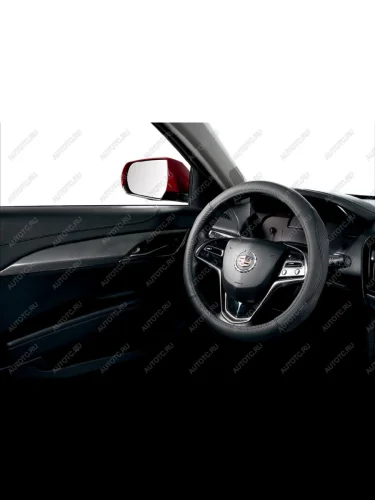 Оплётка на руль (37-39см GL2008 натурал.кожа) Автопилот (черный) 