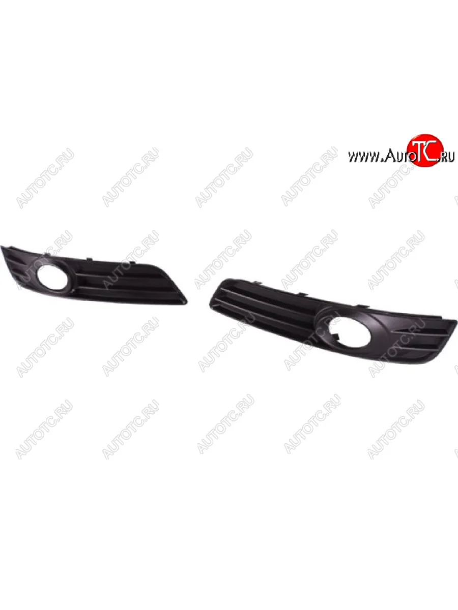 Правая решетка переднего бампера (с отверстием под ПТФ, пр-во Тайвань) TYG Audi A3 8PA хэтчбэк 5 дв. 2-ой рестайлинг (2008-2010)  в Керчи Республика Крым