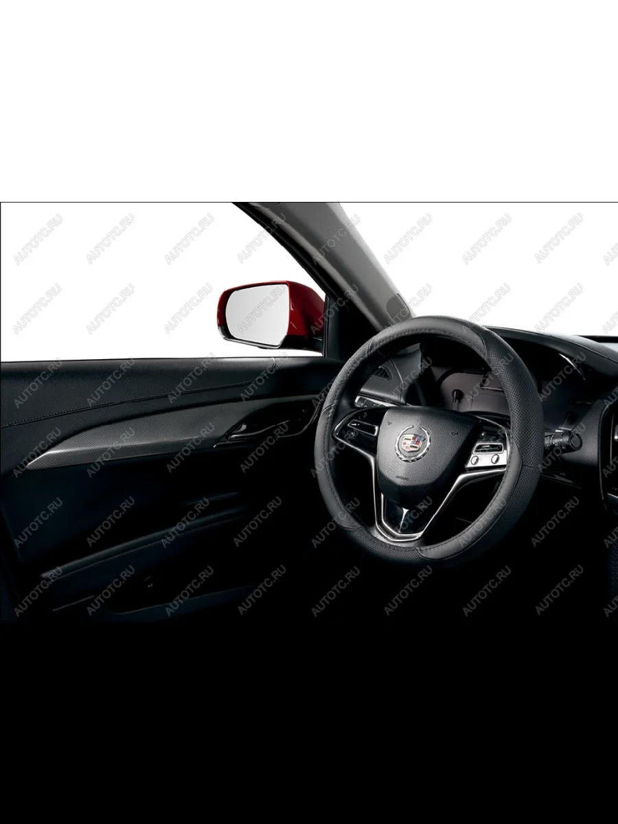 Оплётка на руль (37-39см GL2023 натурал.кожа) Автопилот   (черный)  в Воронеже Воронежской области