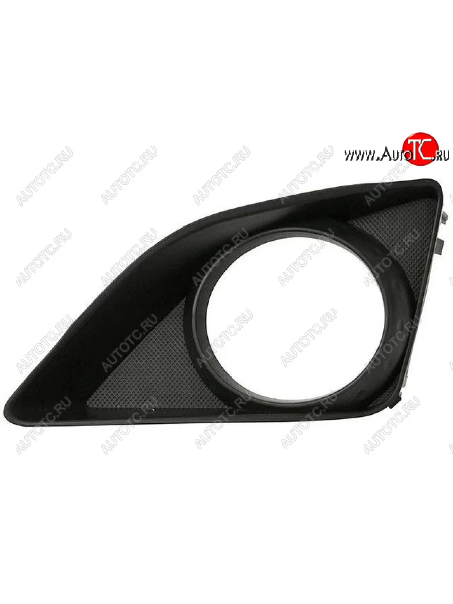 Правая решетка переднего бампера (с отверстием под ПТФ, пр-во Тайвань) BODYPARTS Toyota Corolla E150 седан дорестайлинг (2006-2010)  в Самаре Самарской области