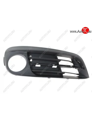 Правая решетка переднего бампера (с отверстием под ПТФ, пр-во Тайвань) HENGFU BMW 5 серия F10 рестайлинг, седан (2013-2017)