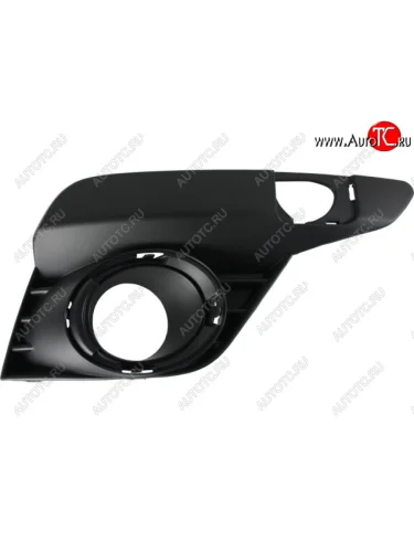 Правая решетка переднего бампера (с отверстием под ПТФ, пр-во Тайвань) PULO Renault Logan 2 рестайлинг (2018-2025)