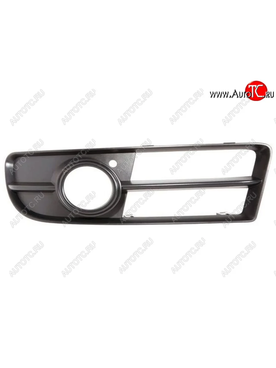 Правая решетка переднего бампера (с отверстием под ПТФ, пр-во Китай) BODYPARTS Audi A4 B7 седан (2004-2008)  в Керчи Республика Крым