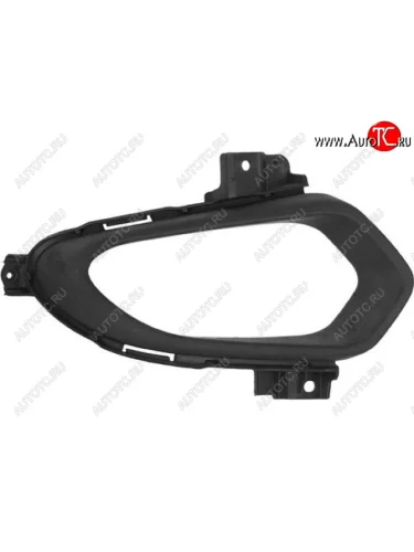 Правая решетка переднего бампера (с отверстием под ПТФ, пр-во Китай) CHINA KIA Ceed 2 JD дорестайлинг, хэтчбэк (2012-2015)