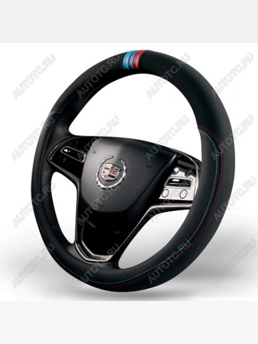 Оплётка на руль (37-39см GP 2109 кож/зам+замша) Автопилот УРАЛ NEXT рестайлинг (2015-2025) (черный)  с доставкой в г. Керчь