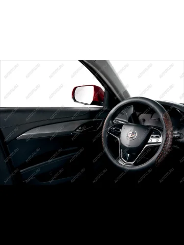 Оплётка на руль (37-39см GP 2202 кож/зам) Автопилот (черный/коричневый) 