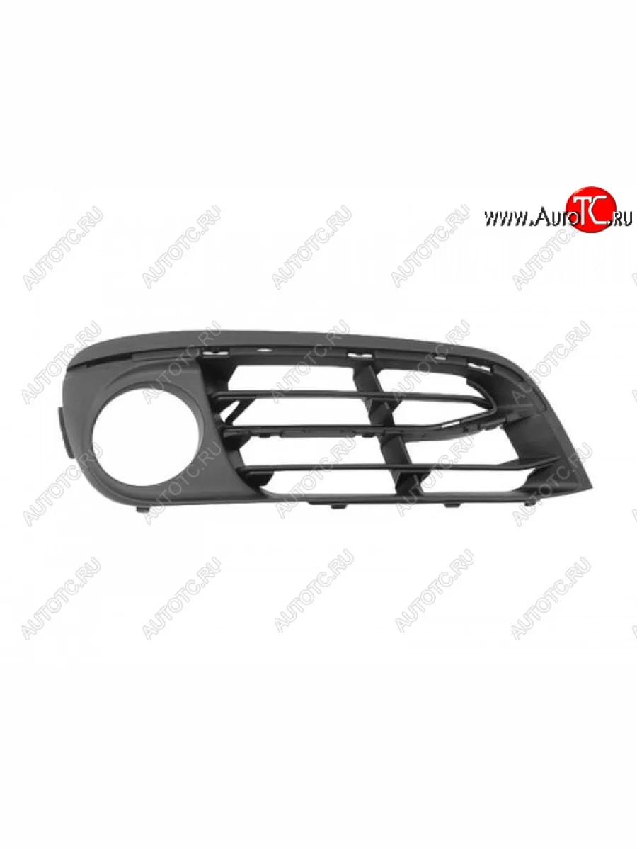 Правая решетка переднего бампера (с отверстием под ПТФ, пр-во Китай) CHINA BMW 5 серия F10 рестайлинг, седан (2013-2017)  в Керчи Республика Крым