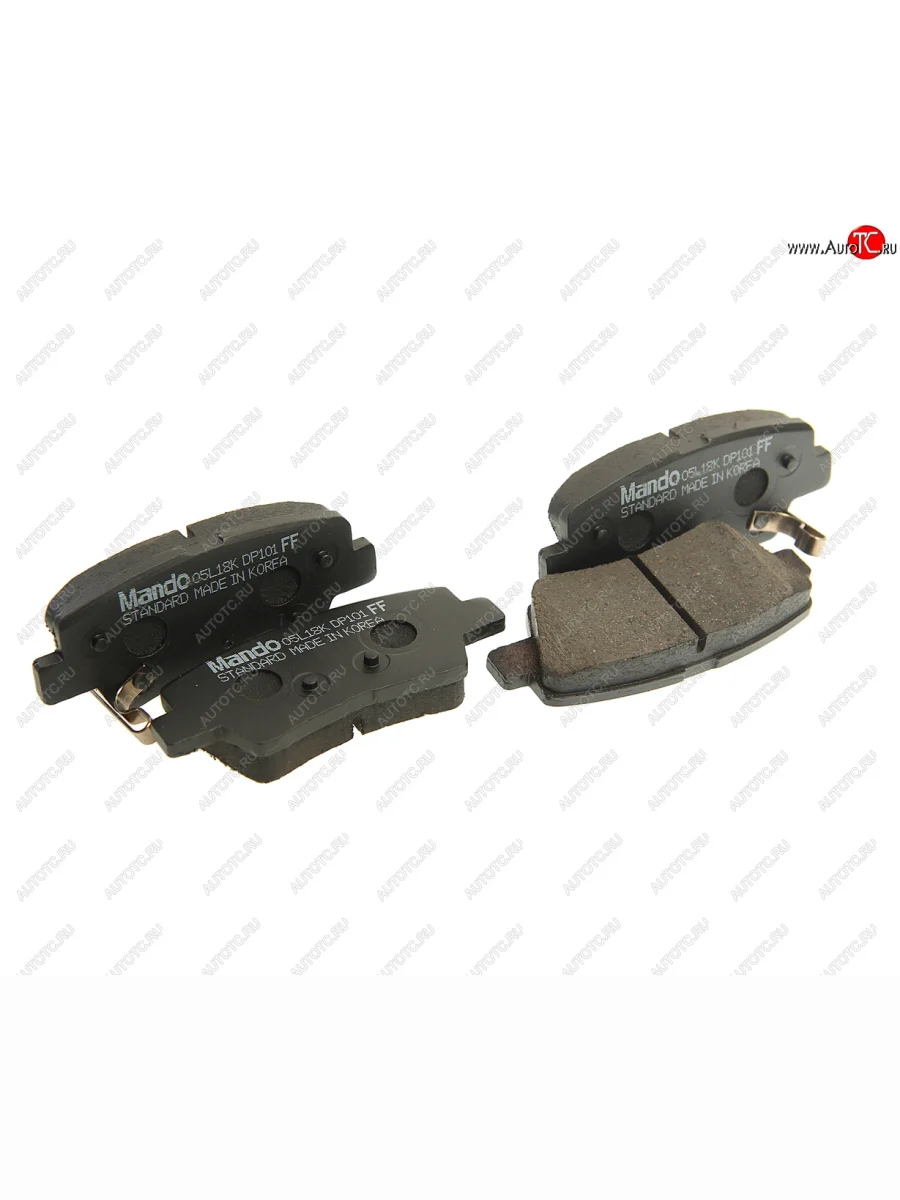 Колодки тормозные задние (4шт.) MANDO Hyundai Solaris RBr хэтчбэк рестайлинг (2014-2017)  в Перми Пермском крае