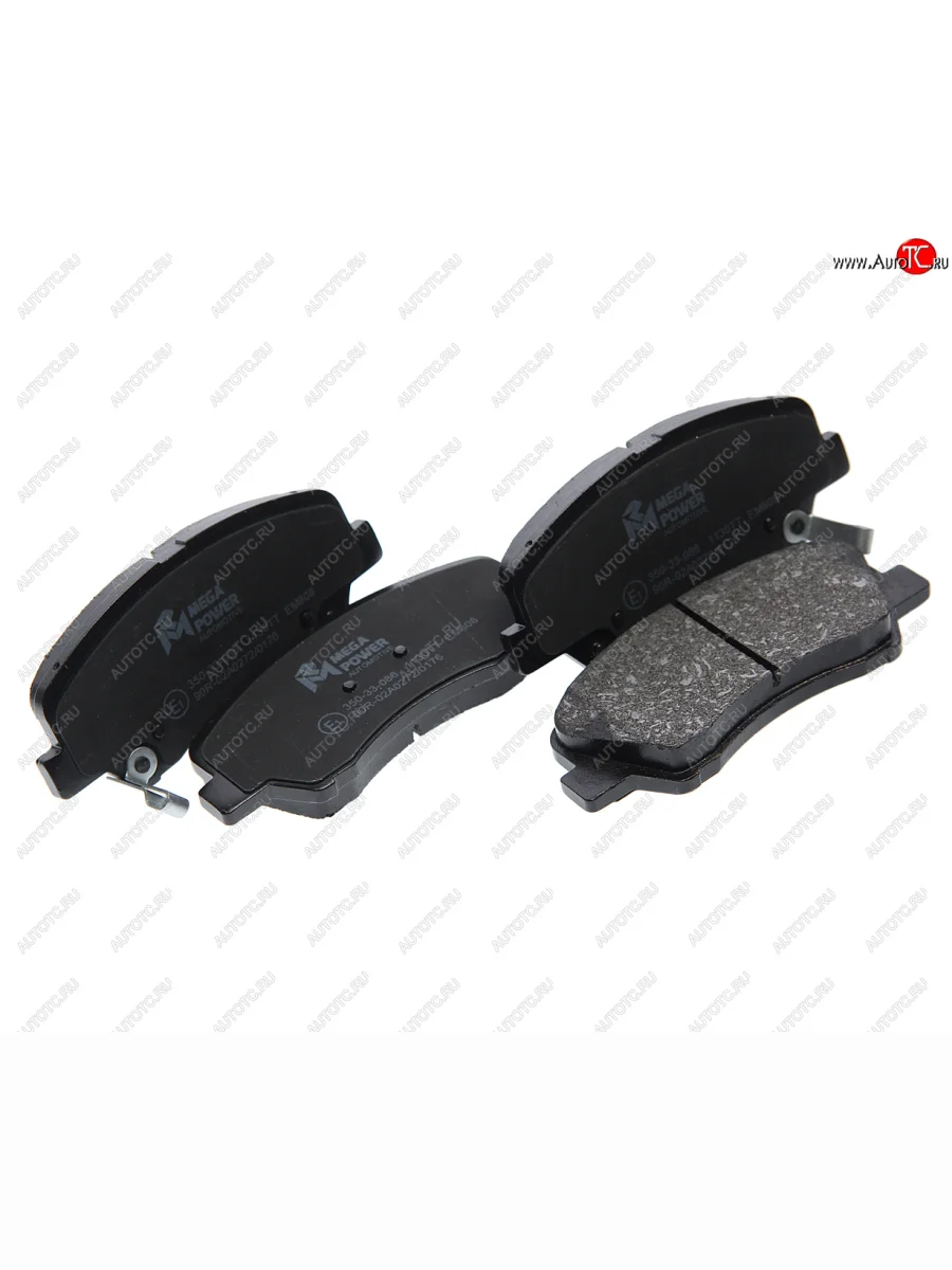 Колодки тормозные передние (4шт.) MEGAPOWER Hyundai Solaris HCR седан дорестайлинг (2017-2020)  с доставкой в г. Керчь