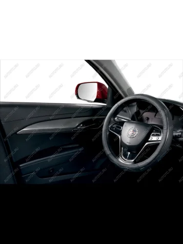 Оплётка на руль (37-39см PT1702 натуральная кожа) Автопилот (черный) 