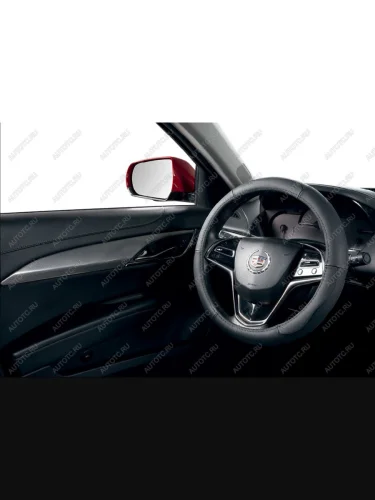 Оплётка на руль (37-39см PT1714 натуральная кожа) Автопилот (черный) 