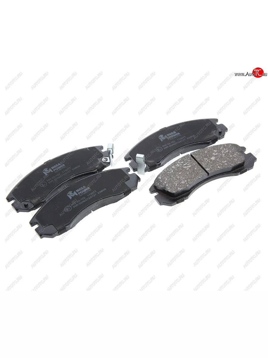 Колодки тормозные передние (4шт.) MEGAPOWER Mitsubishi Galant 9 седан (2004-2009)  с доставкой в г. Керчь