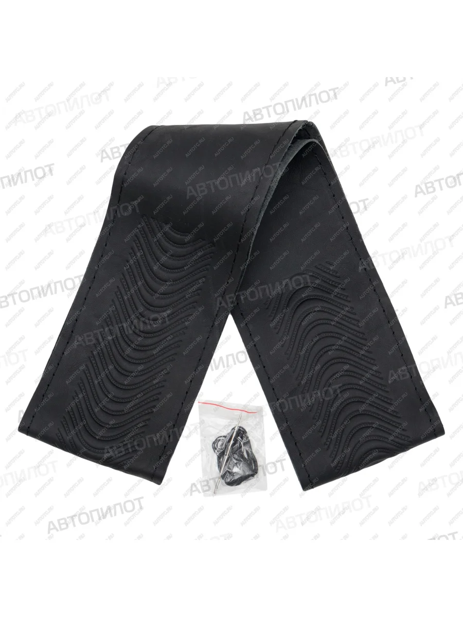 Оплётка на руль (37-40 см со шнуровкой Модель 3 цельный кусок натур. кожа) Автопилот Mazda CX-3 DK рестайлинг (2018-2025) (черный)  в Керчи Республика Крым