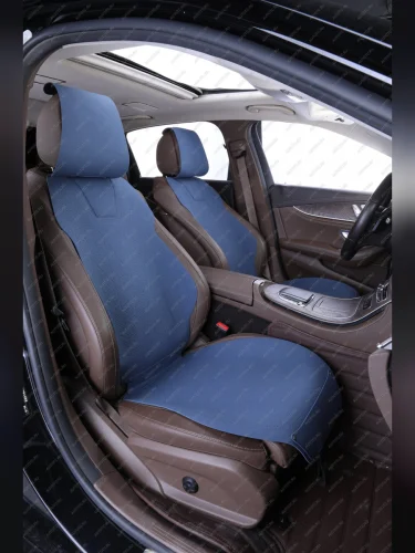 Накидка на сиденье (Air алькантара) Автопилот (синий) 