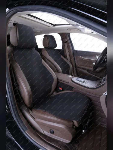 Накидка на сиденье (Air алькантара) Автопилот (черный) 