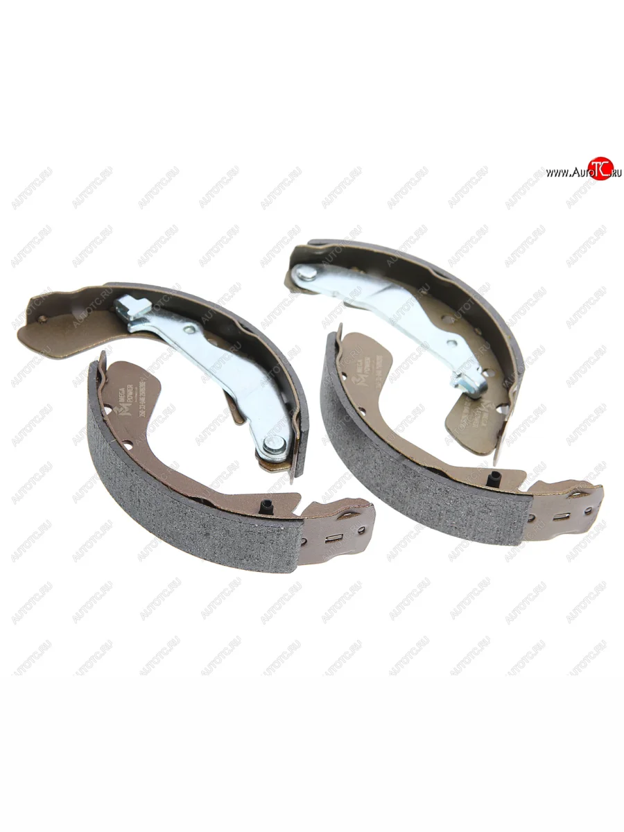 Колодки тормозные задние барабанные (4шт.) MEGAPOWER Chevrolet Aveo T250 седан рестайлинг (2006-2011)  в Самаре Самарской области