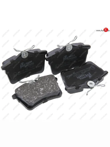 Колодки тормозные задние (4шт.) MEGAPOWER CITROEN Berlingo B9 рестайлинг (2015-2022)