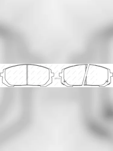 Колодки тормозные дисковые передние (4шт.) MARKON Hyundai Sonata LF дорестайлинг (2014-2017)