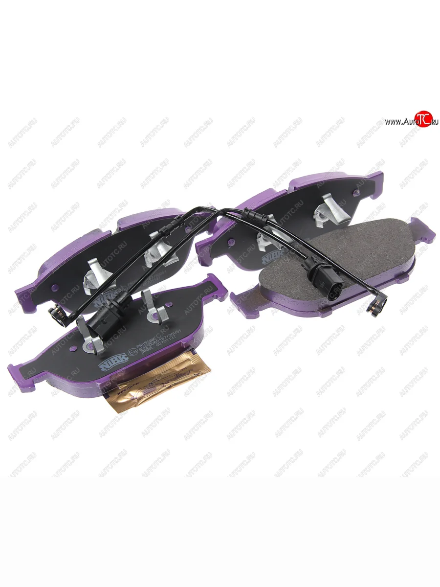 Колодки тормозные передние (4шт.) NIBK Audi A8 D4 рестайлинг, седан (2013-2018)  с доставкой в г. Керчь