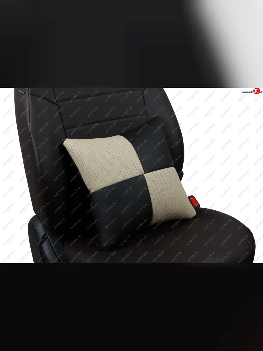 Подушки в салон автомобиля (CLASSIC Модель №1 экокожи) АВТОПИЛОТ Sym QuadRaider 600 (2010-2025) (черный/бежевый)  в Керчи Республика Крым