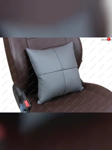 Подушки в салон автомобиля (CLASSIC Модель №1 экокожи) АВТОПИЛОТ (серый) 