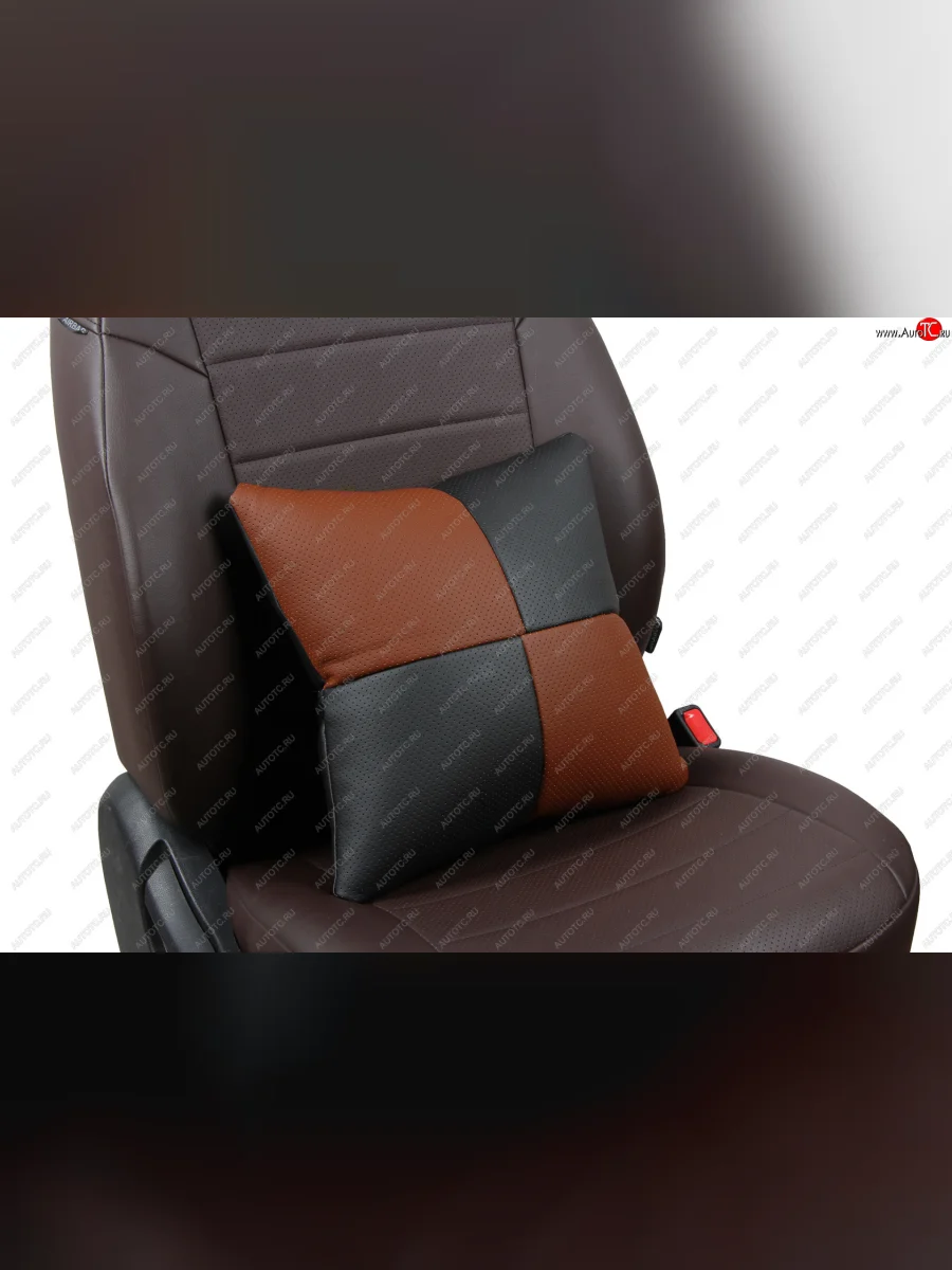 Подушки в салон автомобиля (CLASSIC Модель №1 экокожи) АВТОПИЛОТ Sym QuadRaider 600 (2010-2025) (черный/темно-коричневый)  в Керчи Республика Крым
