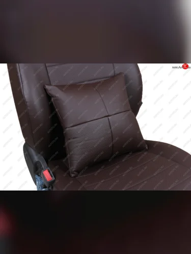Подушки в салон автомобиля (CLASSIC Модель №1 экокожи) АВТОПИЛОТ (шоколад) 