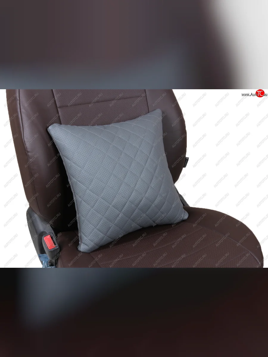 Подушки в салон автомобиль (РОМБ Модель № 3 экокожа) АВТОПИЛОТ INFINITI Q50 V37 дорестайлинг (2013-2017) (серый)