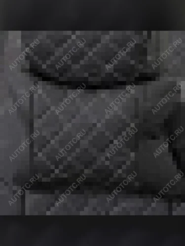 Подушки под шею (РОМБ 2 шт экокожа) АВТОПИЛОТ (черный/строчка белая) 