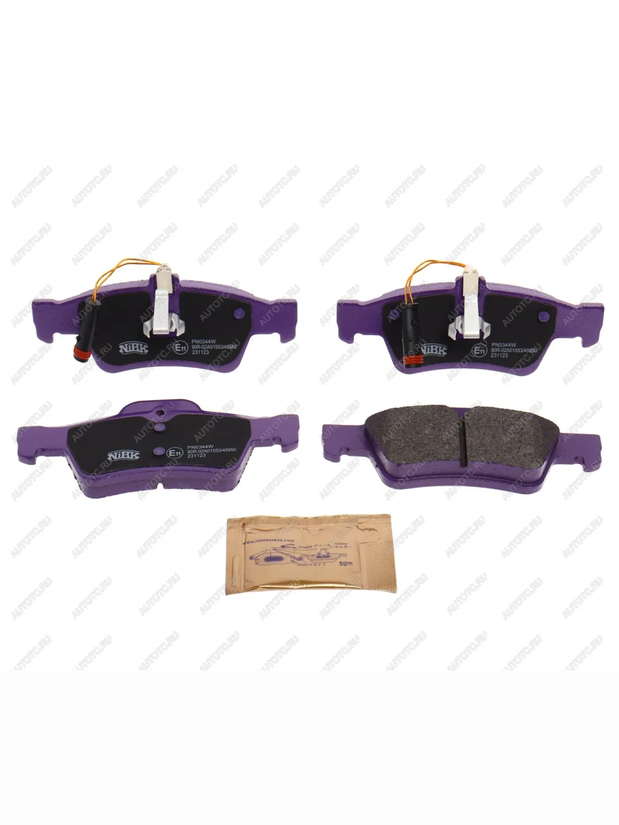 Колодки тормозные задние (4шт.) NIBK Mercedes-Benz E-Class W211 дорестайлинг седан (2002-2006)  в Керчи Республика Крым