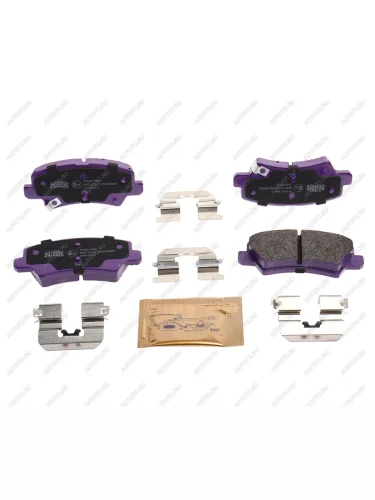 Колодки тормозные задние (4шт.) NIBK KIA Picanto 3 JA хэтчбэк 5 дв. дорестайлинг (2017-2021)