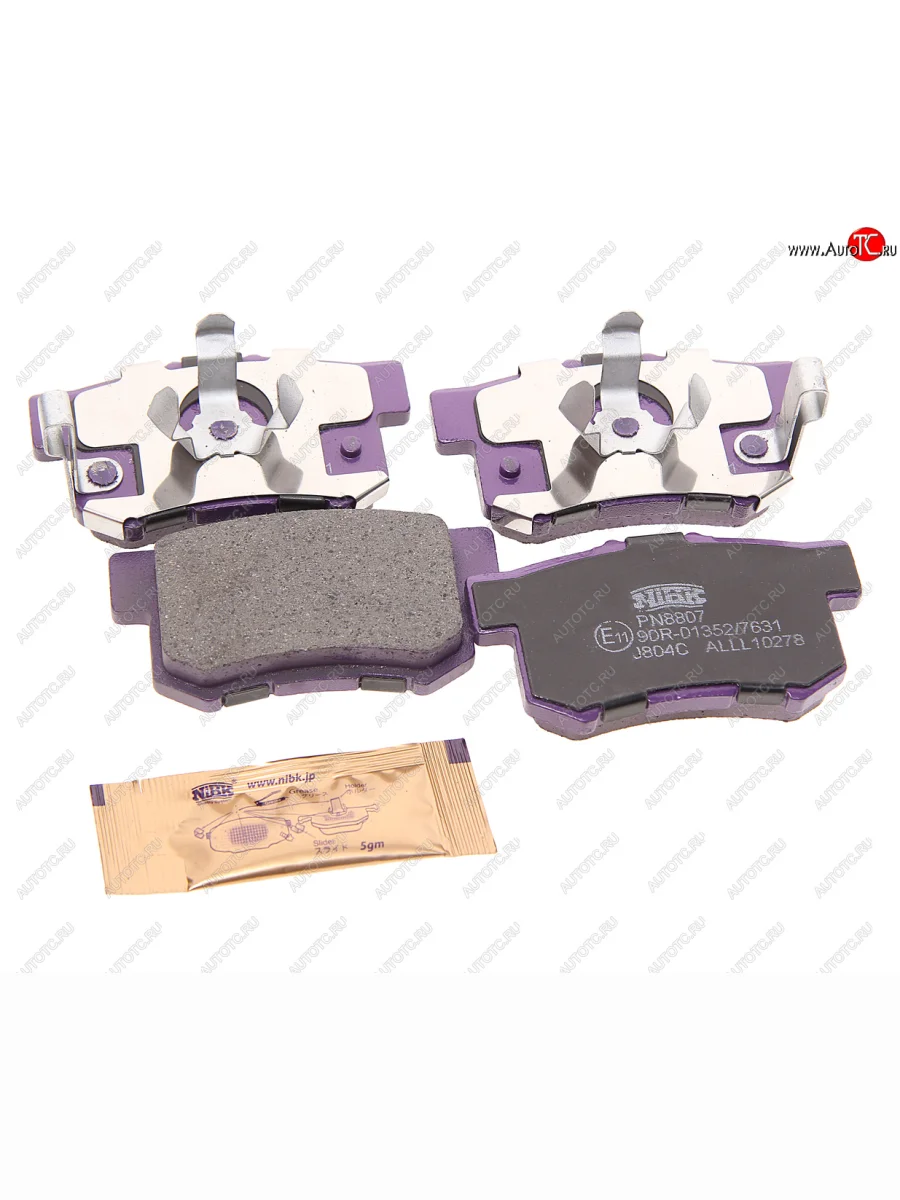 Колодки тормозные задние (4шт.) NIBK Honda CR-V RD4,RD5,RD6,RD7,RD9  рестайлинг (2004-2006)  с доставкой в г. Керчь