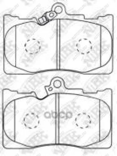 Колодки тормозные передние (4шт.) NIBK Lexus GS300 S190 дорестайлинг (2005-2006)