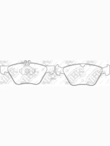 Колодки тормозные передние (4шт.) NIBK Mercedes-Benz E-Class W210 универсал рестайлинг (1999-2003)