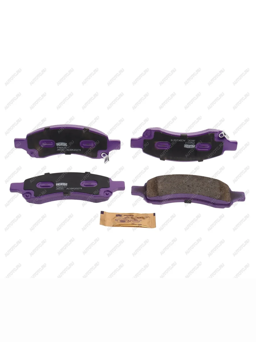 Колодки тормозные передние (4шт.) NIBK Chevrolet Trailblazer GMT360 рестайлинг (2006-2012)  в Самаре Самарской области