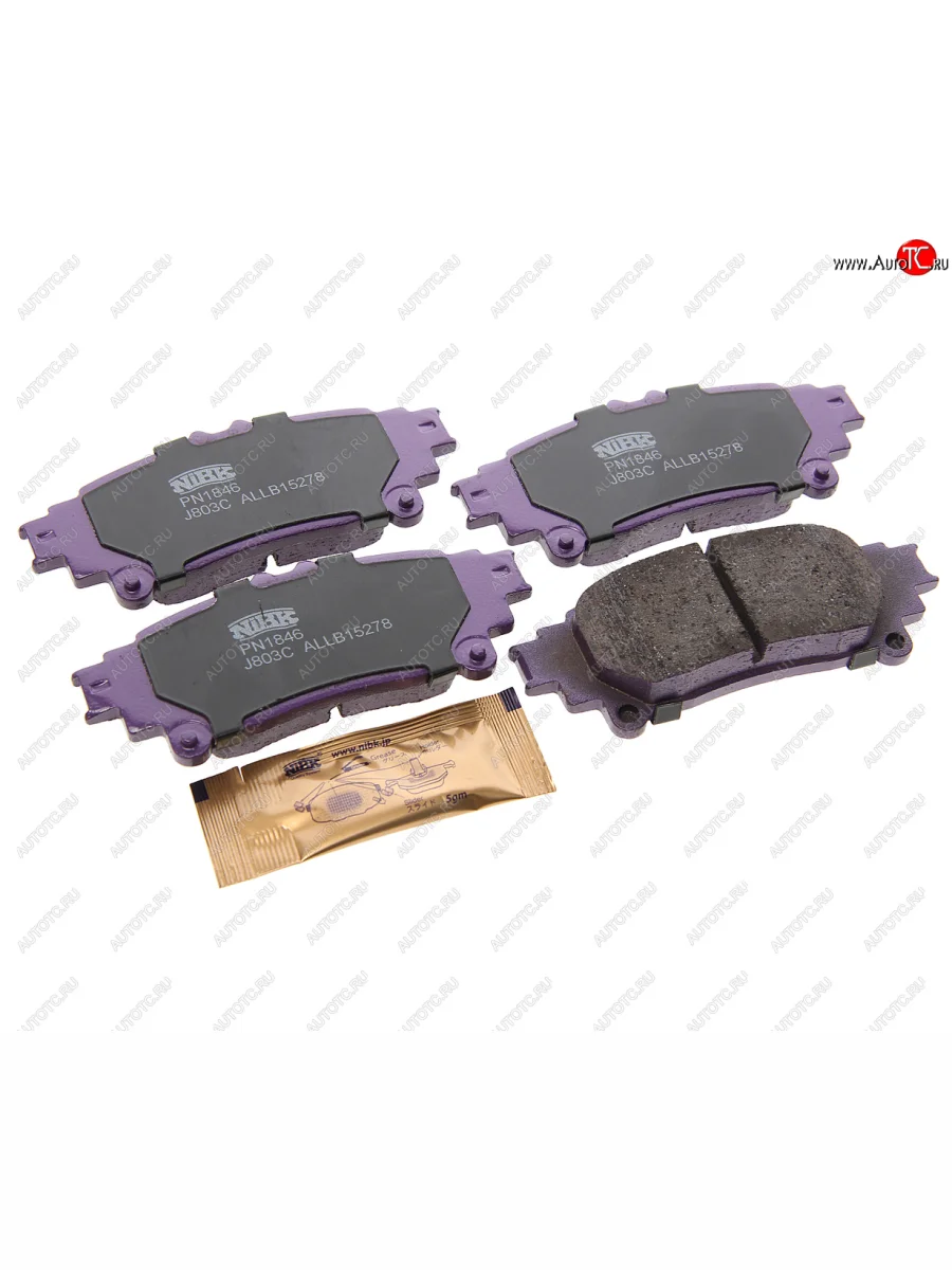 Колодки тормозные задние (4шт.) NIBK Toyota Highlander XU50 рестайлинг (2016-2020)  в Самаре Самарской области