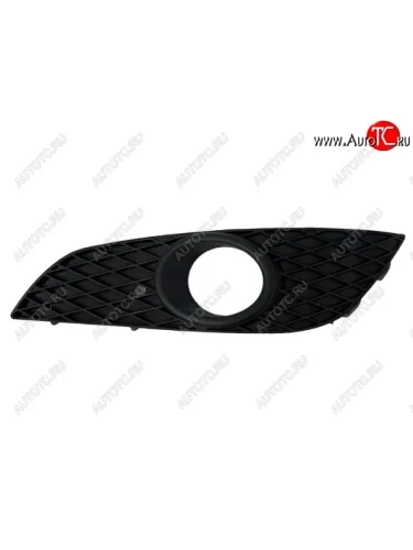 Левая решетка переднего бампера (с отверстием под ПТФ, пр-во Китай) BODYPARTS Opel Astra H седан рестайлинг (2007-2009)