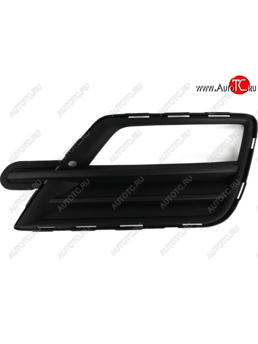 Левая решетка переднего бампера (с отверстием под ПТФ, пр-во Китай) BODYPARTS Volkswagen Caddy 2K рестайлинг (2015-2020)  в Перми Пермском крае