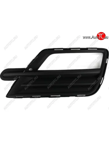 Левая решетка переднего бампера (с отверстием под ПТФ, пр-во Китай) CHINA Volkswagen Caddy 2K рестайлинг (2015-2020)