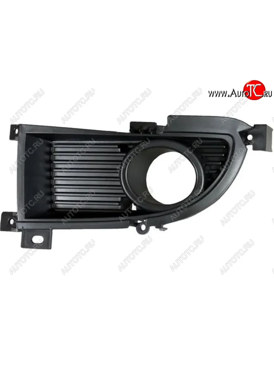 Левая решетка переднего бампера (с отверстием под ПТФ, пр-во Китай) BODYPARTS Mitsubishi Lancer 9 CS седан 2-ой рестайлинг (2005-2009)  в Керчи Республика Крым