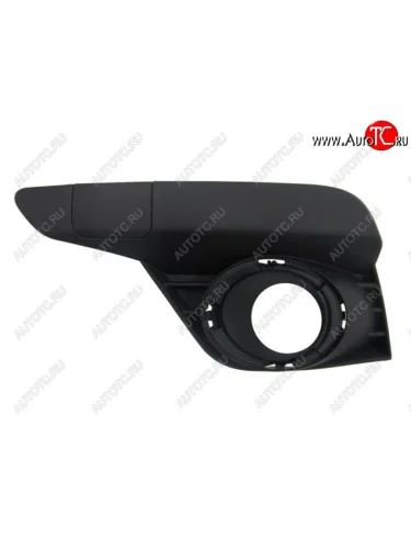 Левая решетка переднего бампера (с отверстием под ПТФ, пр-во Китай) BODYPARTS Renault Logan 2 рестайлинг (2018-2025)