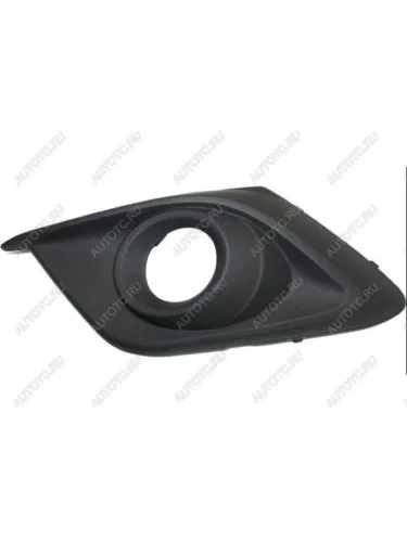 Левая решетка переднего бампера (с отверстием под ПТФ, пр-во Тайвань) BODYPARTS Mazda 3/Axela BM дорестайлинг седан (2013-2016)