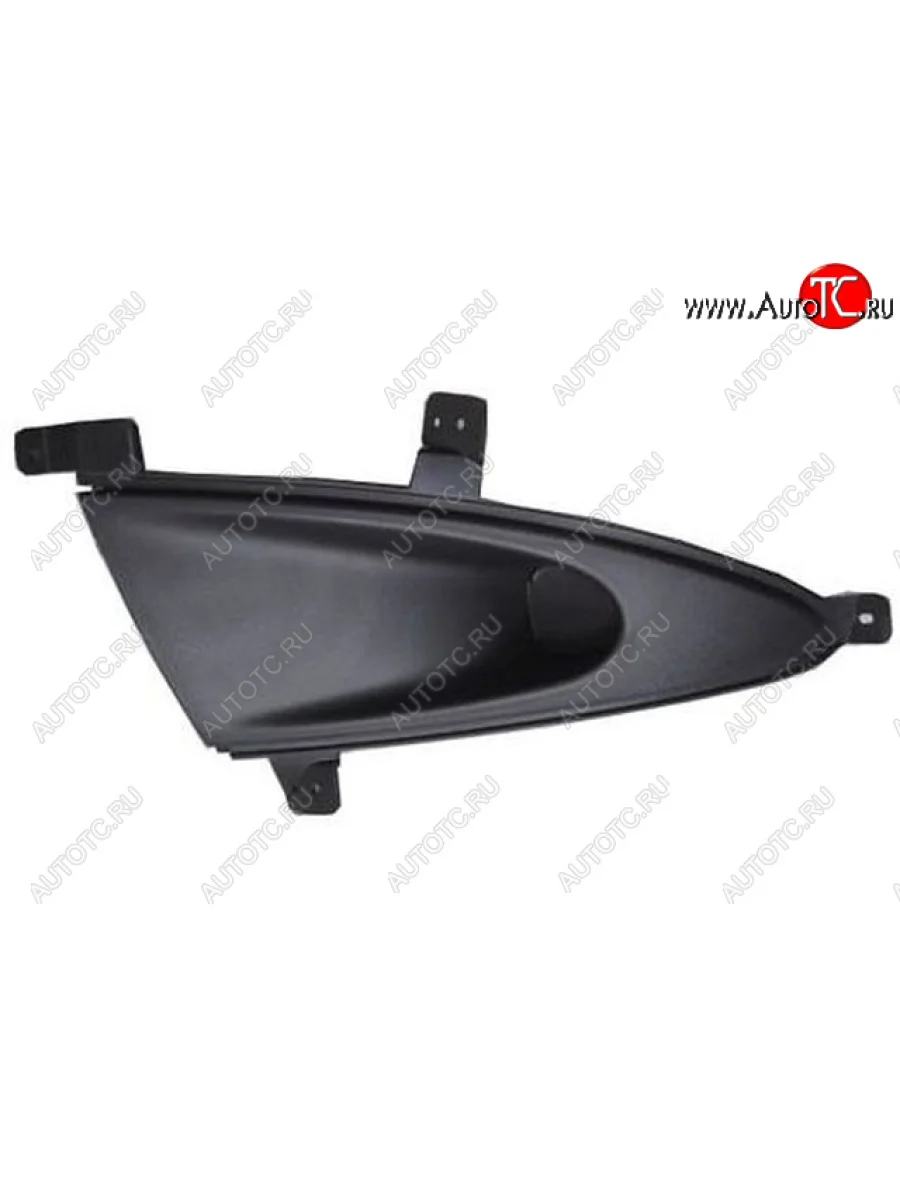 Левая решетка переднего бампера (с отверстием под ПТФ, пр-во Тайвань) TYG Hyundai Elantra HD (2006-2011)  в Самаре Самарской области