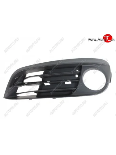 Левая решетка переднего бампера (с отверстием под ПТФ, пр-во Тайвань) HENGFU BMW 5 серия F10 рестайлинг, седан (2013-2017)