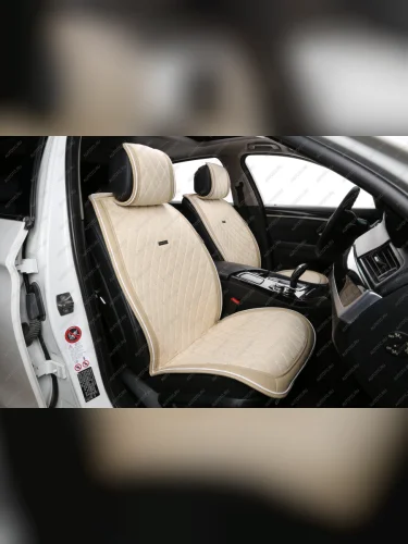 Накидка на сиденье (Alkantara Lux алькантара) Автопилот (бежевый) 