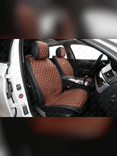 Накидка на сиденье (Alkantara Lux алькантара) Автопилот (коричневый) 