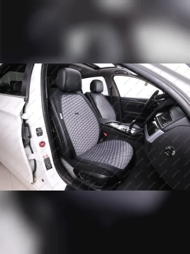 Накидка на сиденье (Alkantara Soty алькантара) Автопилот (серый) 