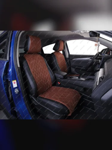 Накидка на сиденье ( GT алькантара) Автопилот (коричневый) 