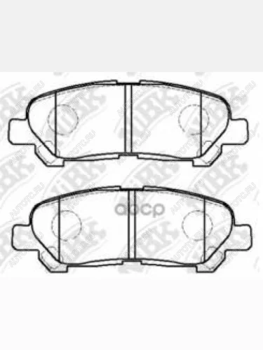 Колодки тормозные задние (4шт.) NIBK Toyota Corolla E210 хэтчбэк 5 дв. дорестайлинг (2018-2022)